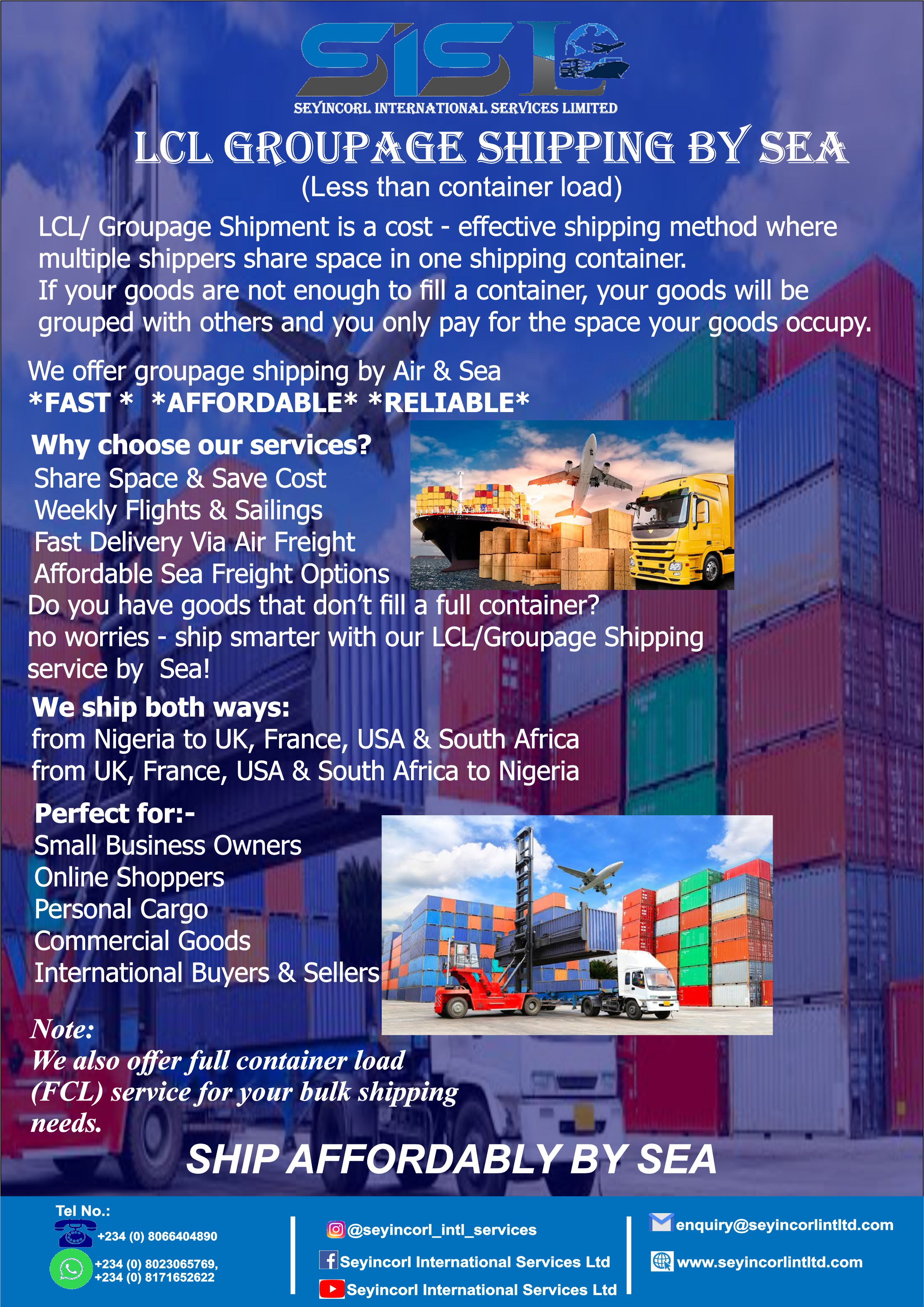 Full Container Load (FCL)